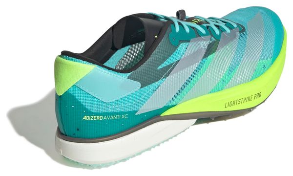 Adidas Performance Adizero Avanti XC Blue/Yellow Unisex Track and Field Shoes