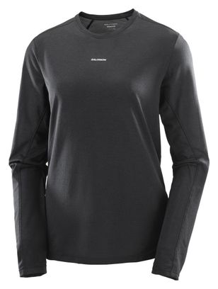 Salomon SHKout Core Lange Mouw Jersey Zwart Dames