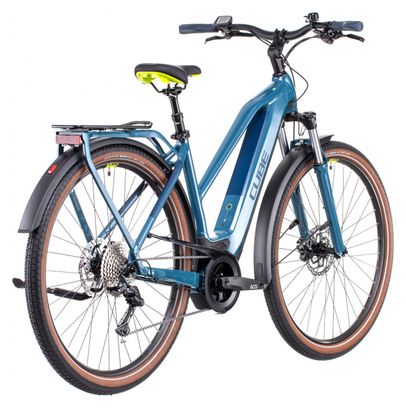 Cube Kathmandu Hybrid One 500 Trapeze Electric Citybike Shimano Deore 10S 500 Wh 700 mm Teal Blue 2022