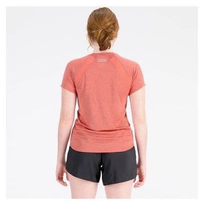 Maillot manches courtes Femme New Balance Impact Run Rose