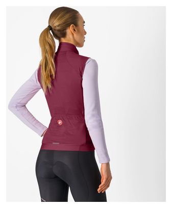 Gilet antivento Castelli Espresso Bordeaux Donna