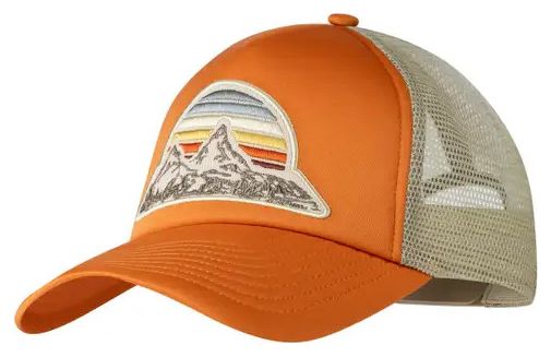 Buff Trucker Cap Orange Beige