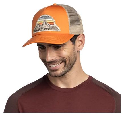 Buff Trucker Cap Orange Beige
