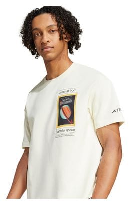 Camiseta de manga corta adidas Terrex National Geographic Beige Unisex