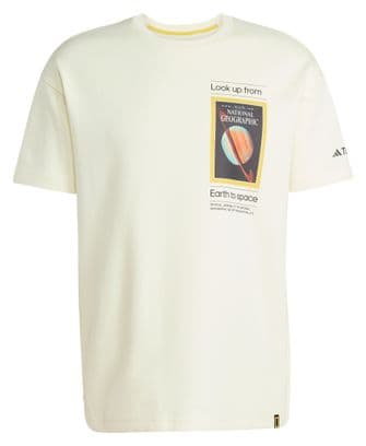 Camiseta de manga corta adidas Terrex National Geographic Beige Unisex