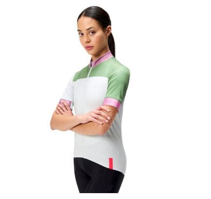 Maillot Manches Courtes Femme Endura FS260 Blanc/Vert