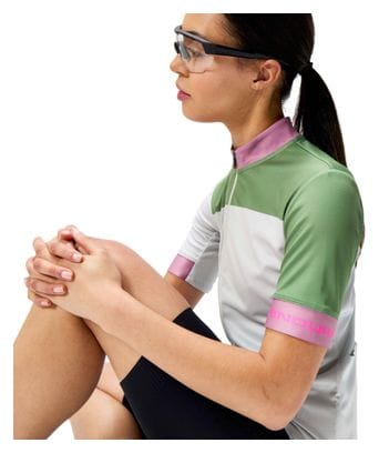 Endura FS260 Dames Jersey met korte mouwen Wit/Groen