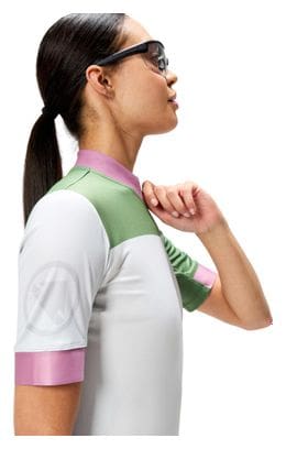 Kurzarm Trikot Women Endura FS260 Weiß/Grün