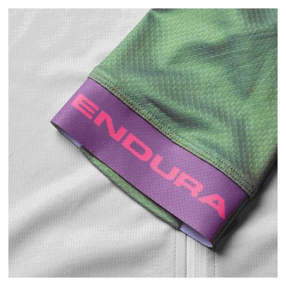 Kurzarm Trikot Women Endura FS260 Weiß/Grün