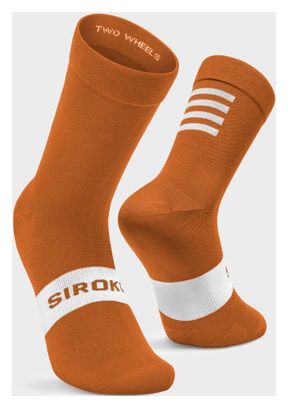 Chaussettes vélo Cyclisme Homme et Femme S1 Ochre Major Marron