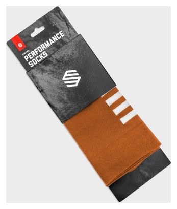 Chaussettes vélo Cyclisme Homme et Femme S1 Ochre Major Marron