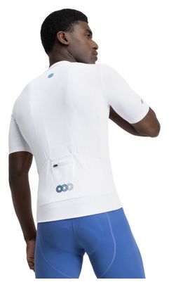Maillot vélo mesh manches courtes homme Cyclisme M8 Inertia Blanc