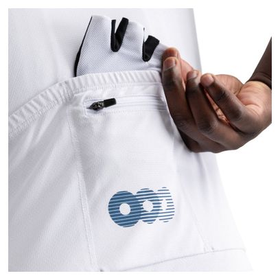 Maillot vélo mesh manches courtes homme Cyclisme M8 Inertia Blanc