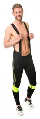 Vaude Kuro Warm Bib Tights Zwart Geel