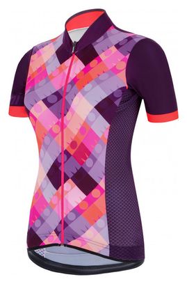 Santini X Ironman DEA Vrouwen Short Sleeve Jersey Roze