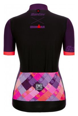 Santini X Ironman DEA Women&#39;s Short Sleeve Jersey Pink