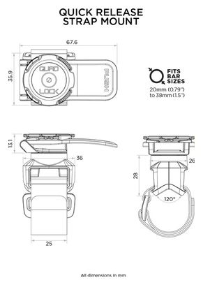 Quad Lock Strap Mount Smartphone Houder