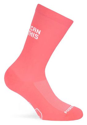 Chaussettes Pacific and Co Faster Corail Rose