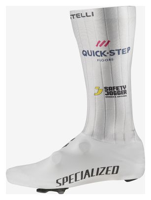 Copriscarpe Castelli Fast Feet 4 TT Soudal Quickstep Bianco