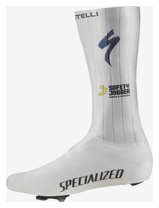 Copriscarpe Castelli Fast Feet 4 TT Soudal Quickstep Bianco