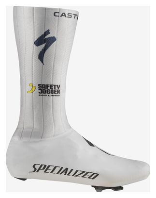 Copriscarpe Castelli Fast Feet 4 TT Soudal Quickstep Bianco