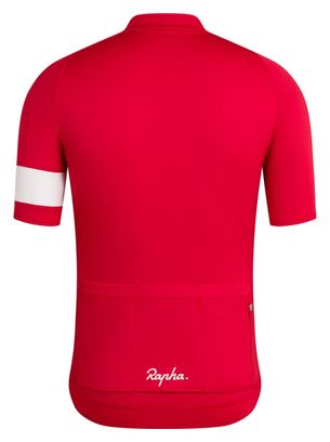 Maillot Manches Courtes Rapha Core Rouge