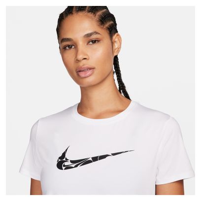 Maillot manches courtes Femme Nike One Swoosh Blanc