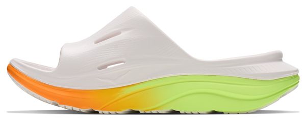 Scarpe da recupero Hoka Ora Recovery Slide 3 Bianco/Arancione/Verde Unisex