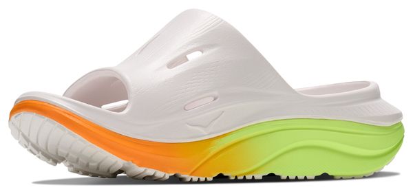 Scarpe da recupero Hoka Ora Recovery Slide 3 Bianco/Arancione/Verde Unisex