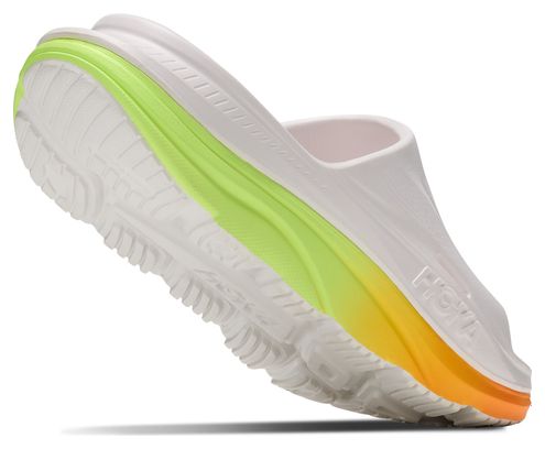 Scarpe da recupero Hoka Ora Recovery Slide 3 Bianco/Arancione/Verde Unisex
