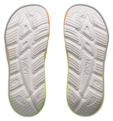 Scarpe da recupero Hoka Ora Recovery Slide 3 Bianco/Arancione/Verde Unisex