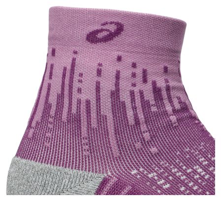 Asics Performance Run Quarter Socks Pink/Purple