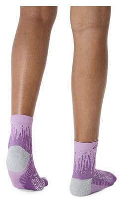 Asics Performance Run Quarter Socks Pink/Purple