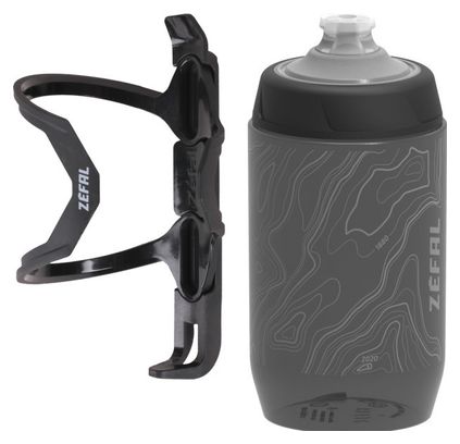 Portaborraccia Pulse Z2 con borraccia Sense Pro 50 nera / grigia