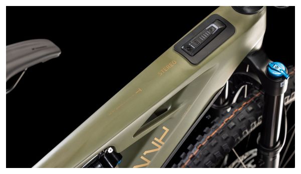 VTT Électrique Tout-Suspendu Cube Stereo Hybrid One77 HPC TM 800 Sram GX Eagle AXS 12V 800 Wh 29''/27.5'' Vert Dusty Olive 2025
