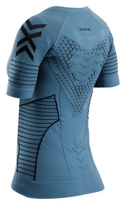 Maillot manches courtes X-Bionic Twyce Race Bleu/Noir Femme