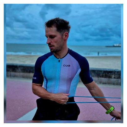 Trifonction de Triathlon Longue Distance Hyper Respirante - Bleu
