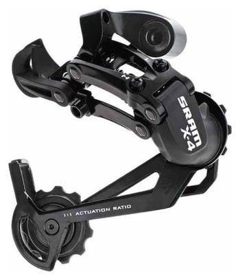 Dérailleur arrière Sram X4  7/8V Chape Longue Aluminium Noir