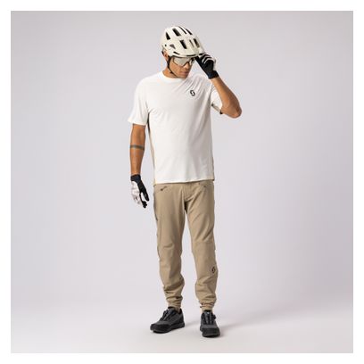 Scott Vertic Pro SL Men's Short-Sleeve Jersey - White/Brown