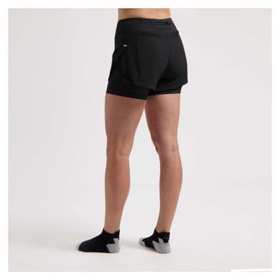 Short 2-en-1 Rogelli Essential Noir Femme