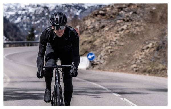 Cuissard Long Velo Avec Bretelless Avec Peau Rogelli Distance Homme Noir