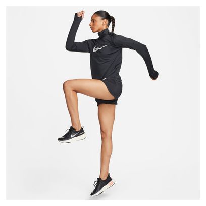 Nike Dri-Fit Swoosh Women's 1/2 Zip Top Black