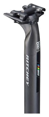 Ritchey WCS Link Flexlogic Carbon UD Zadelpen Mat Zwart 15mm offset
