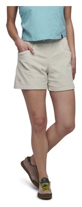 Pantaloncini Black Diamond Dirtbag in velluto a coste beige da donna
