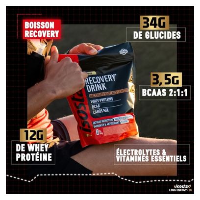 Isostar Long Energy +3H Macchiato/Noisette hersteldrank - 450 g