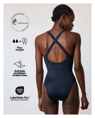 Maillot de bain 1P Menstruel - Flux moyen - Noir