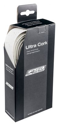 Cinta de manillar FSA Ultra Cork Blanco