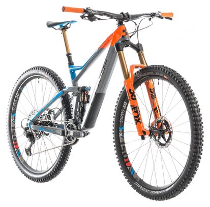 Cube Full Suspension Stereo 150 C:68 Actionteam 29 Shimano XTR  12s 27,5'' Grey / Blue / Orange 2019