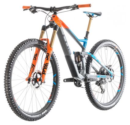 Cube Full Suspension Stereo 150 C:68 Actionteam 29 Shimano XTR  12s 27,5'' Grey / Blue / Orange 2019