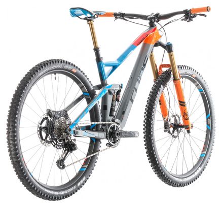 Cube Full Suspension Stereo 150 C:68 Actionteam 29 Shimano XTR  12s 27,5'' Grey / Blue / Orange 2019